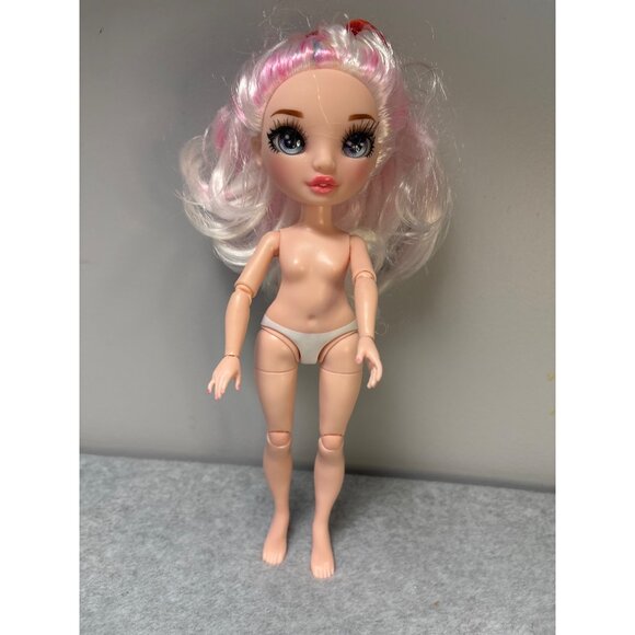 Rainbow High Color & Create Nude Doll Nude 11" Articulated Pink/White Hair MGA E - Picture 1 of 4
